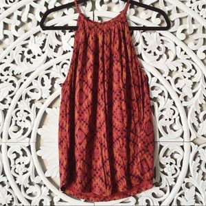 LUCKY BRAND sleeveless blouse in rust